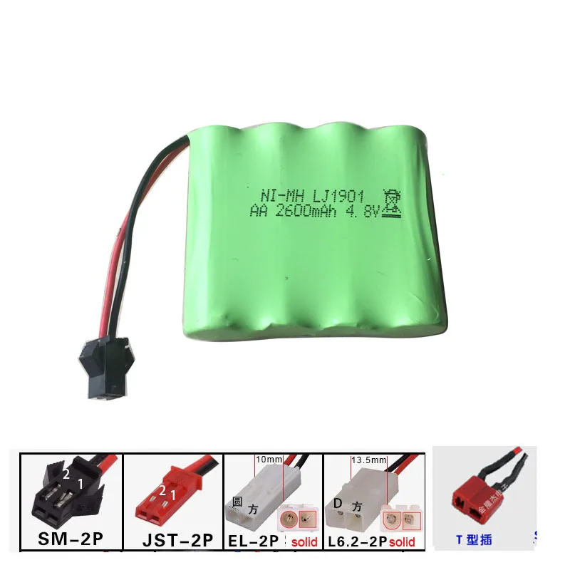 

Lamsam 4.8v 2600mah NI-MH M Battery RC boat Remote control car ship rc robot Electric toys High capacity rechargeable battery
