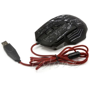 

New 5500 DPI 7 Buttons LED Optical USB Wired Gaming Mouse Mice For Pro Gamer