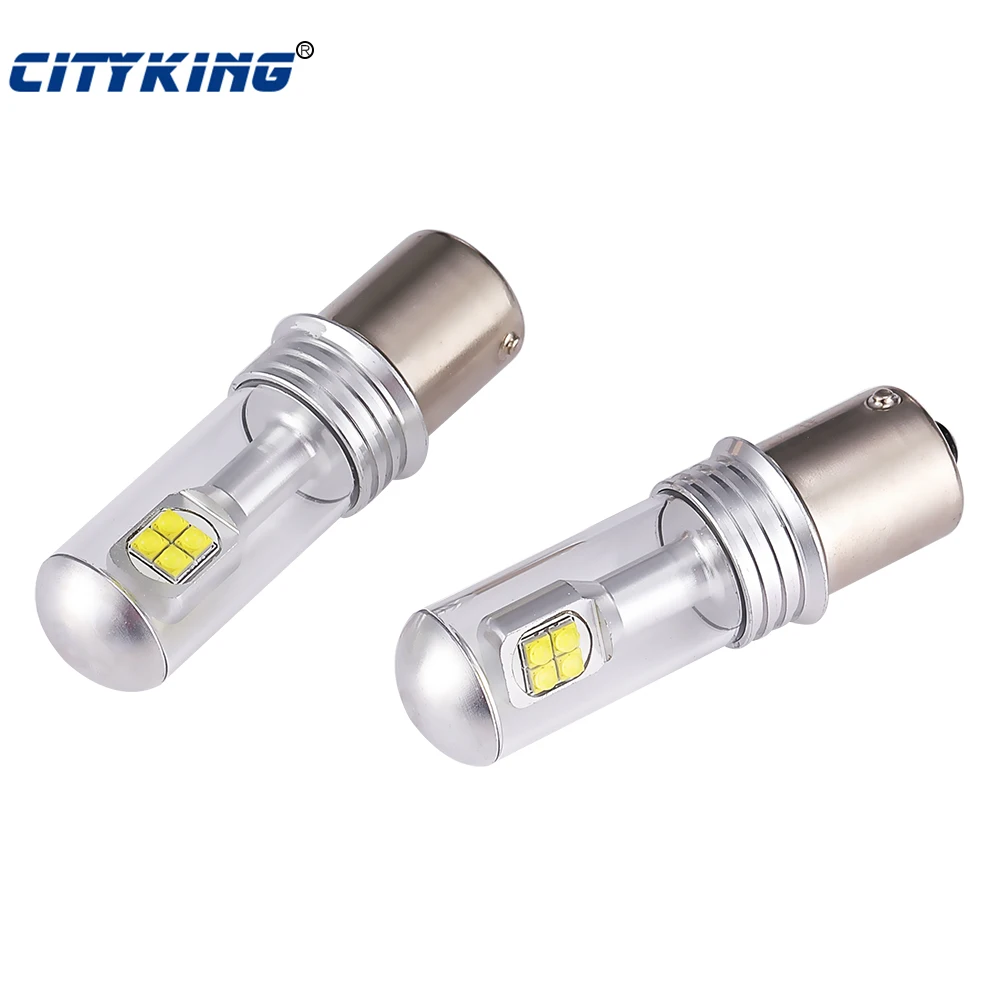 

2pcs 1156 1157 led 1500LM 6500K P21W BA15S LED Bulb Auto Parking Back Up Brake Fog Lights Lamp Car Light Source Free Shipping