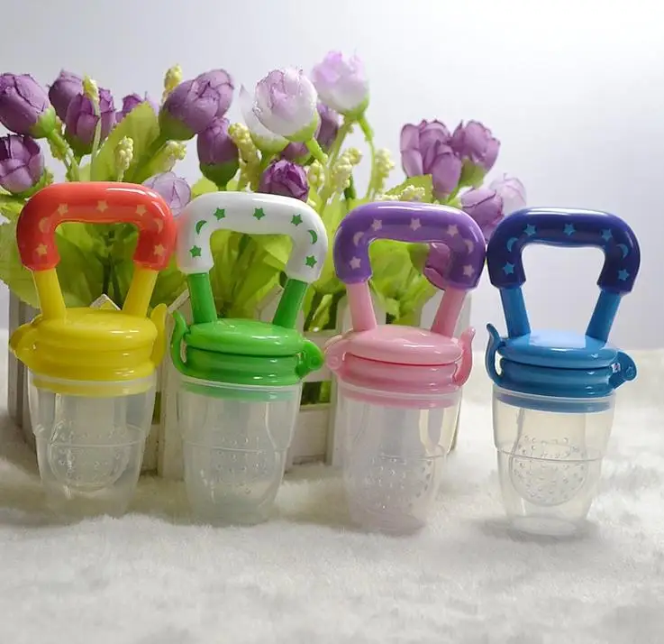 

Baby Infant Cute Pacifier Soft Safety Food Nibbler Pacifier Fruit Feeding Training Tool 10PCS/LOT MIX Wholesale
