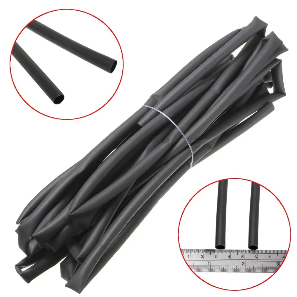

High Intensity Tool Tools 4:1 Adhesive Heat Shrink Waterproof HeatShrink Glue Lined Tubing Sleeving 5M Black 6.5mm