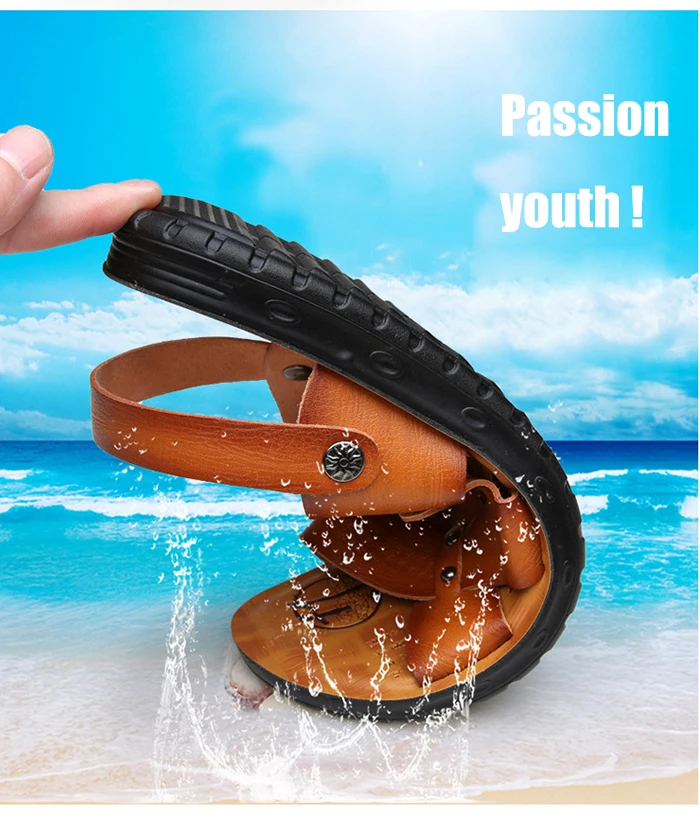 New Summer Sandals Men Outdoor Casual Men Shoes Non-Slip Breathable Beach Sandals Two Ways Wearing Sandalias Hombre Shoe