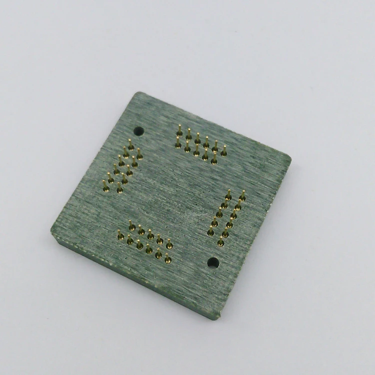 

QFP44 LQFP44 TQFP44-0.8 Pin Board Pitch 0.8mm For QFP44 Clamshell Test Socket Interposer Board Adapter Plate Plug pin