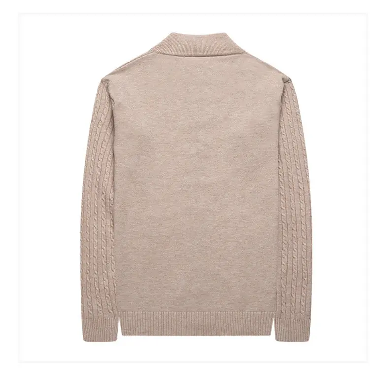 MuLS Colored Wool Men Cardigan Jackets Sweater Autumn Winter Zipper Sweater Male Cardigan Coats Men Fashion Knitwears Drop ship 04