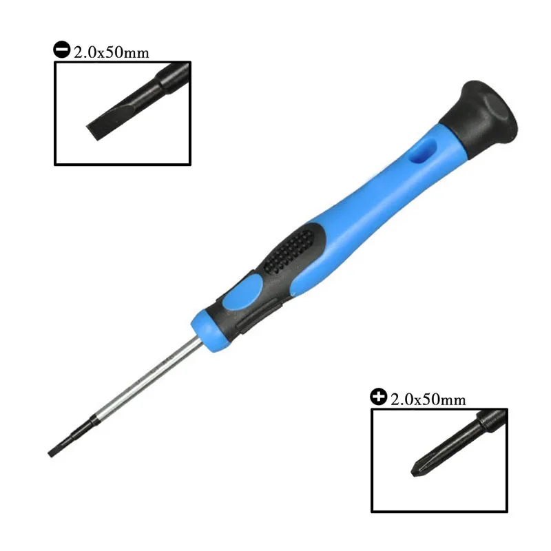 Precision 2.0mm Slotted Phillips Screwdriver Flat Cross Head Screwdrivers Hand Tool Screw Driver