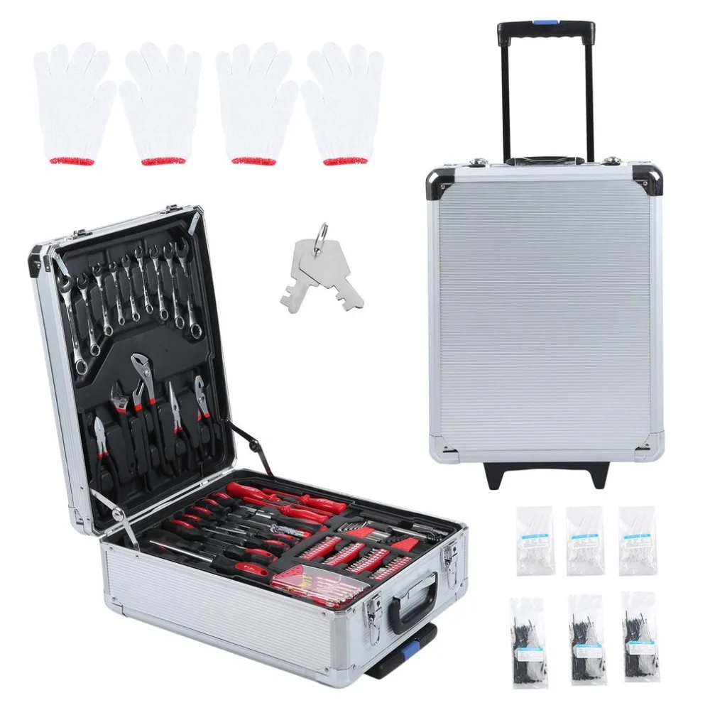 

899 PCS Mobile Workshop Toolbox High Performance Tool Trolley Set With Carry Box Professional Tools Box Hand Tool
