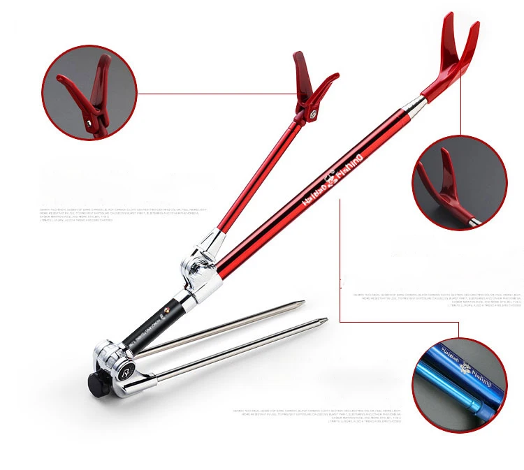 

fishing rod pole stand holder adjustable fishing tool detachable hand rod bracket