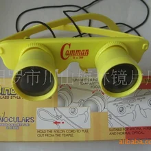 100 шт./лот 3 в 1 для очков бинокль 3x28 увеличение наблюдений телескоп цвет: черный, синий и желтый отправка