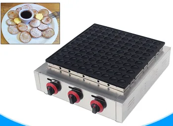 

LPG 100 Holes Commercial biscuit Dutch poffertjes Grills mini pancake waffle maker baker machine