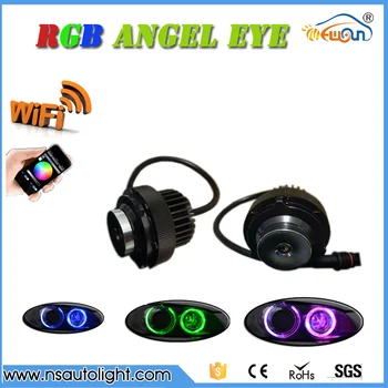 

1 Set 2*12W 24W WIFI control LED Marker Angel Eyes RGBW color change For BMW 5 Series E60 E61 LCI