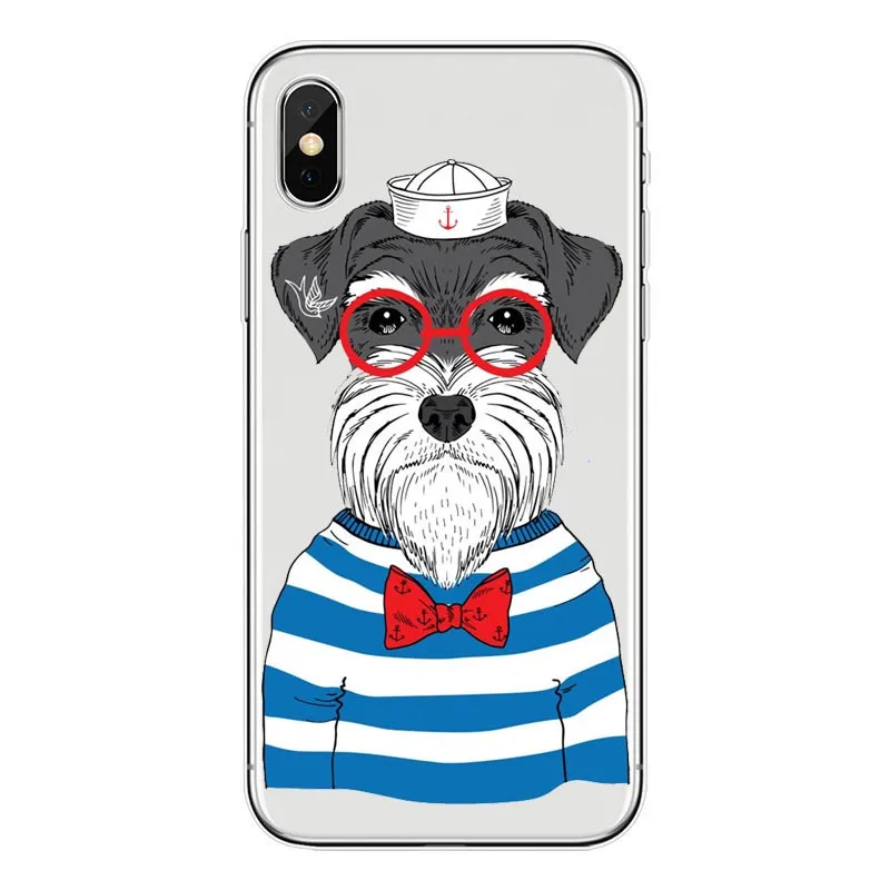 Encantador dos desenhos animados cao wetie Magro caso de telefone de silicone Macio Para iPhone 5 6 7 8 Plus Mais X XR Xmax