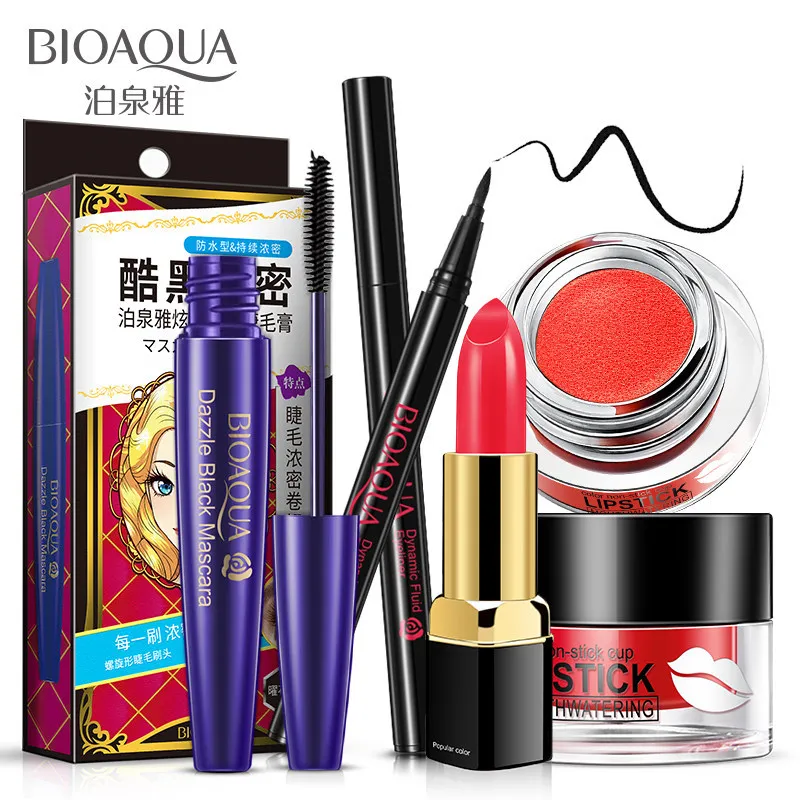 

Eye & Lips Makeup Combination 4 Piece Set Unboxed Waterproof Long Lasting Moisturizing Cosmetics