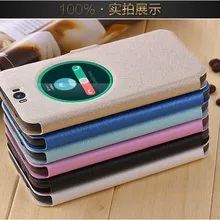 Роскошный чехол из кожи с окошком флип-чехол, Fundas для Asus Zenfone Selfie ZD551KL Z00UD 5,5 дюймов телефон Сумки чехол s