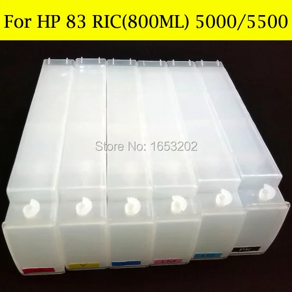 

Wholeale refill ink cartridge with chip Decoder for hp 83 use for hp designjet 5000 5000pc 5500