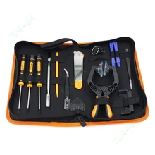 Сумки для инструментов 12 в 1 Отвертки Прая ролик открытия присоске Инструмент для мобильного телефона iPhone Apple ремонт ноутбуков