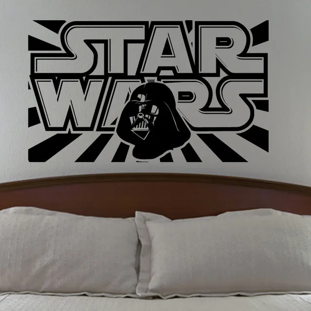Large Darth Vader Star Wars Vinyl Wall Sticker Boys Rooms