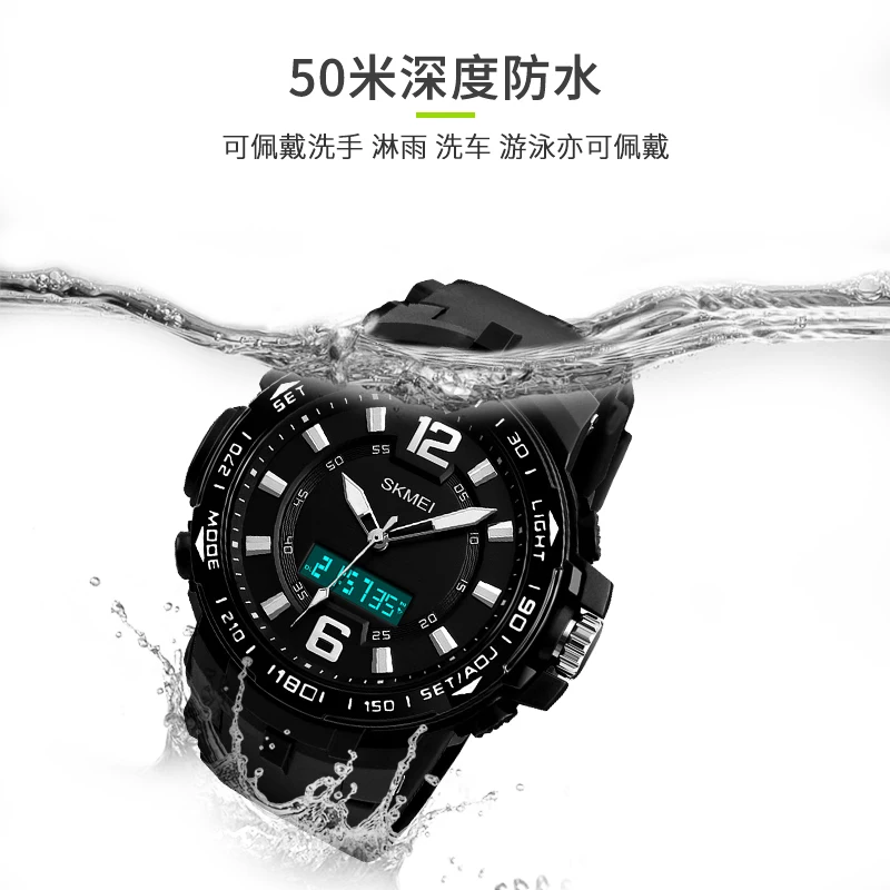 men s night light waterproof sports electronic meter student timers