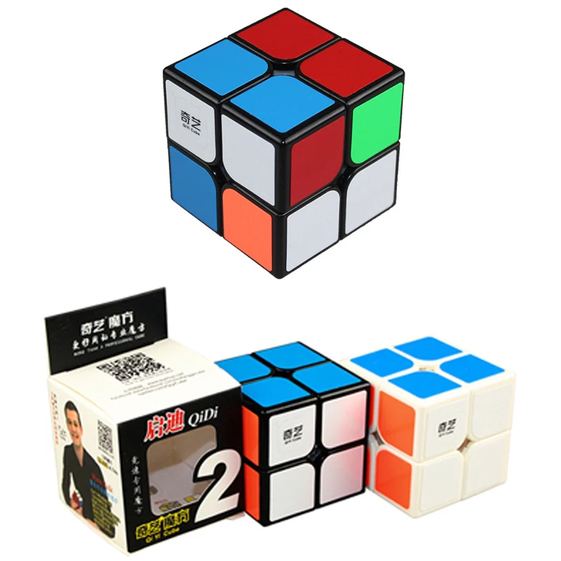 QIYI QIDI 2X2X2 MAGIC SPEED cube карман 50 мм головоломки cube профессионального образования забавные игрушки для детская