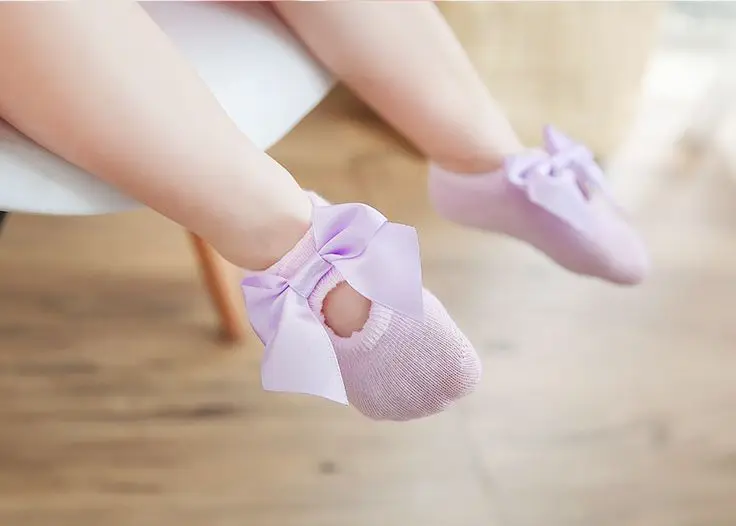3 пары(6 шт.)/много Детские Девушки Принцесса-Стиль носки для девочек с кружевным бантом Цветочные носки для девочек носки-тапочки