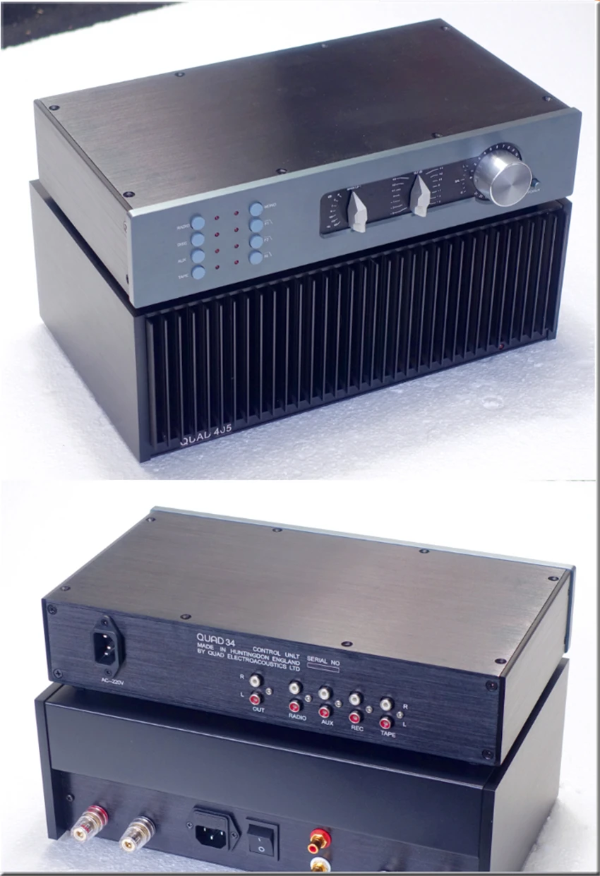N-015 копия QUAD405 усилитель мощности усилитель степень копирования 99% RCA выход настоящий хороший звук 100 Вт+ 100 Вт ONSEMI MJ15024 L165-47