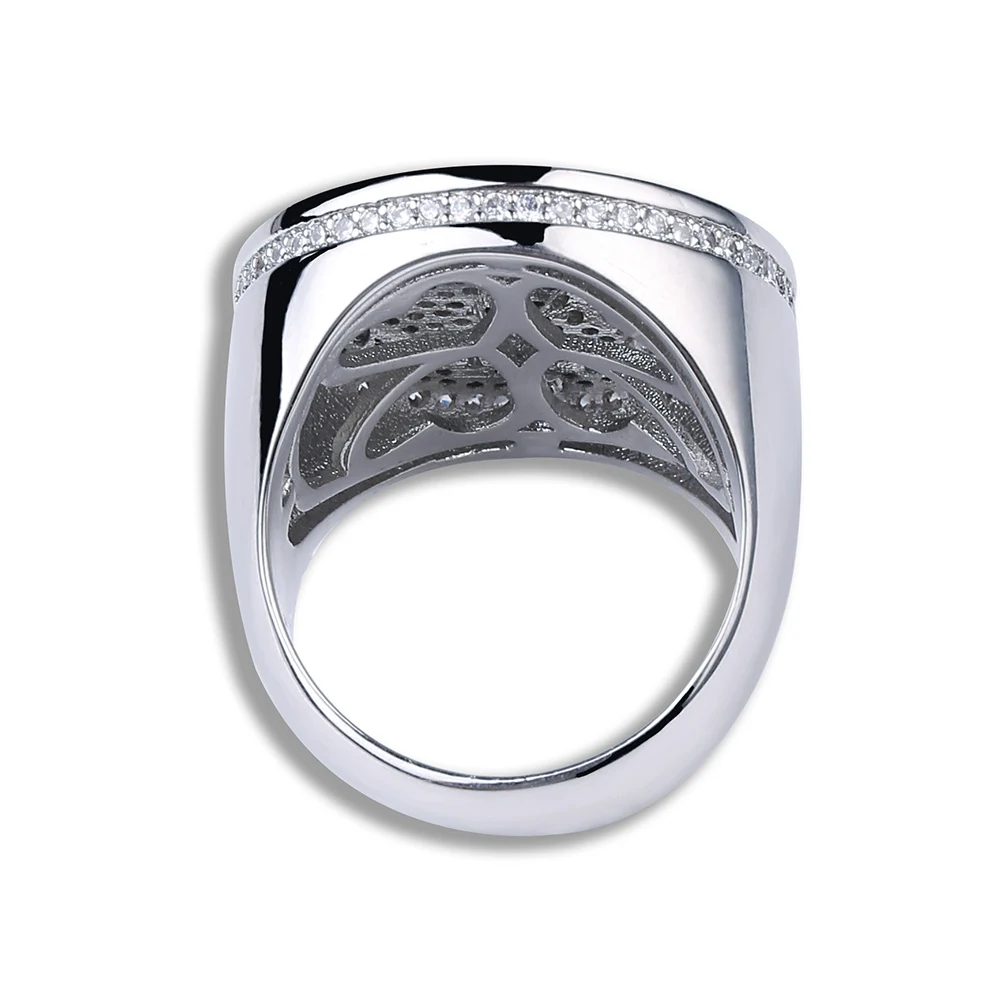 JINAO, Новое Стильное кольцо с разбитым сердцем, хип-хоп покрытие, полностью покрытое льдом, Шикарное Кольцо, микро проложенный кубический циркон, камни, круглые кольца для мужчин, подарок