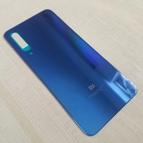 Чехол для Xiaomi mi 9 mi 9, крышка для батареи, задняя крышка корпуса, задний Чехол для mi 9 SE 9SE, запасные части для двери батареи+ наклейка - Цвет: Mi9 SE Blue