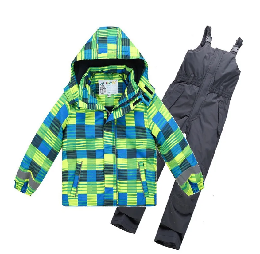 

2018 Children girl boy ski Snow suits jacket+overall child -30 degree sports tracksuit boy girl winter jacket pants clothes