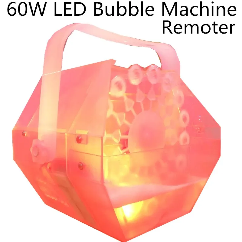 Пульт дистанционного управления 60 Вт LED bubble машина сценический Свет