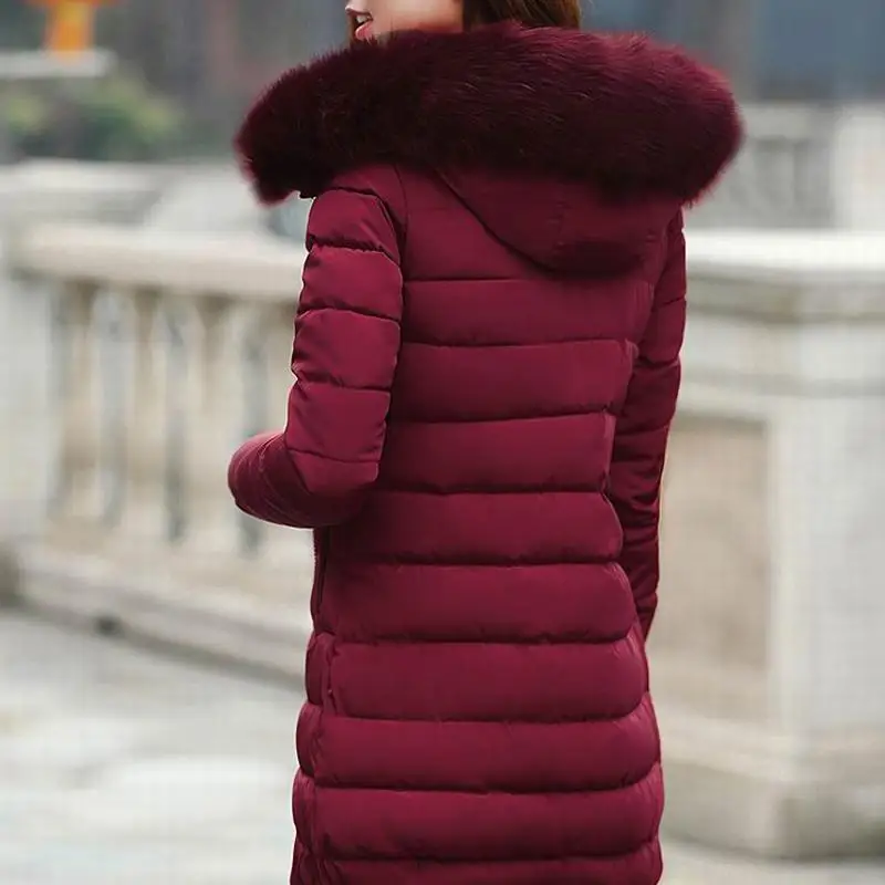 Femme Parkas Le À Rembourré Manteaux Vers blue D'hiver Coton Veste Black Bas red Femmes Épais Et dark Green Capuchon Vestes Red Manteau wine Pour Chaud Hiver tCqwTTfO
