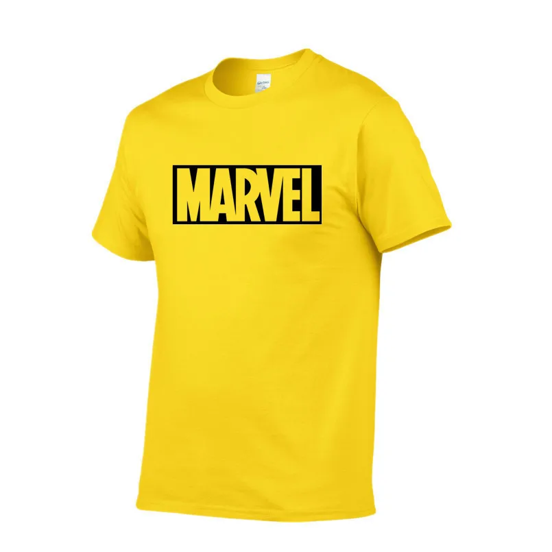 Ударник Для мужчин хлопок MARVEL футболка с короткими рукавами модная много цветов