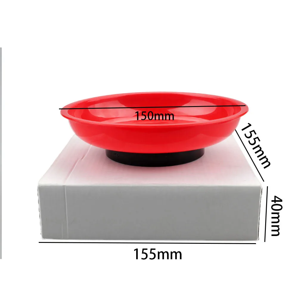 6inch Round magnetic parts bowl tool tray nuts bolts screws part tray high-intensity magnet bowl