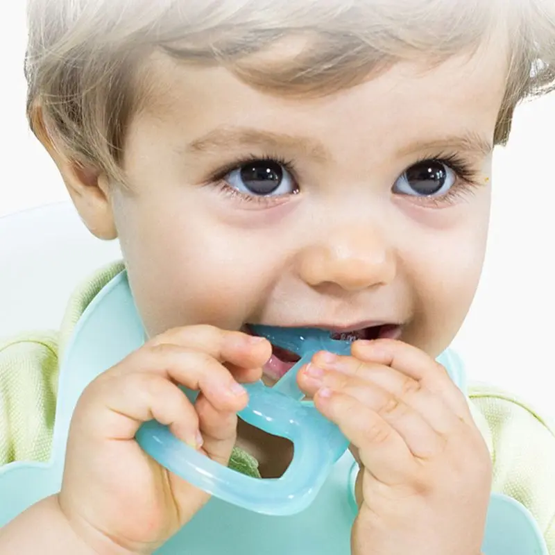 Детский Прорезыватель мультфильм зубные кольца для детей силиконовый без бисфенола А ожерелье игрушки