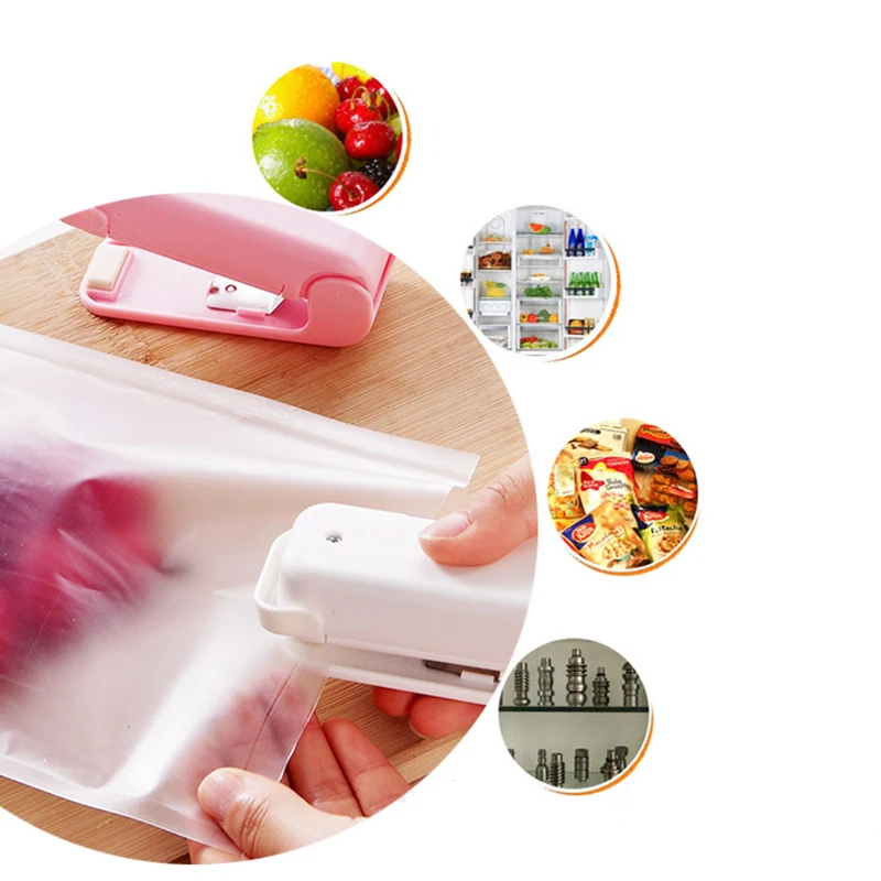 Портативный ручной давление мини-машина для запечатывания тепла герметик укупорка еда заставка фрукты овощи хранение для пластиковых пакетов посылка