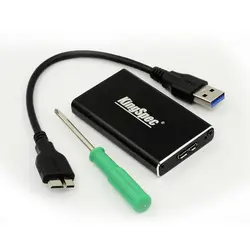 Kingspec mSATA к USB3.0 HDD Case HDD жесткий диск Внешний корпус HDD черный ящик Поддержка UASP Бесплатная доставка