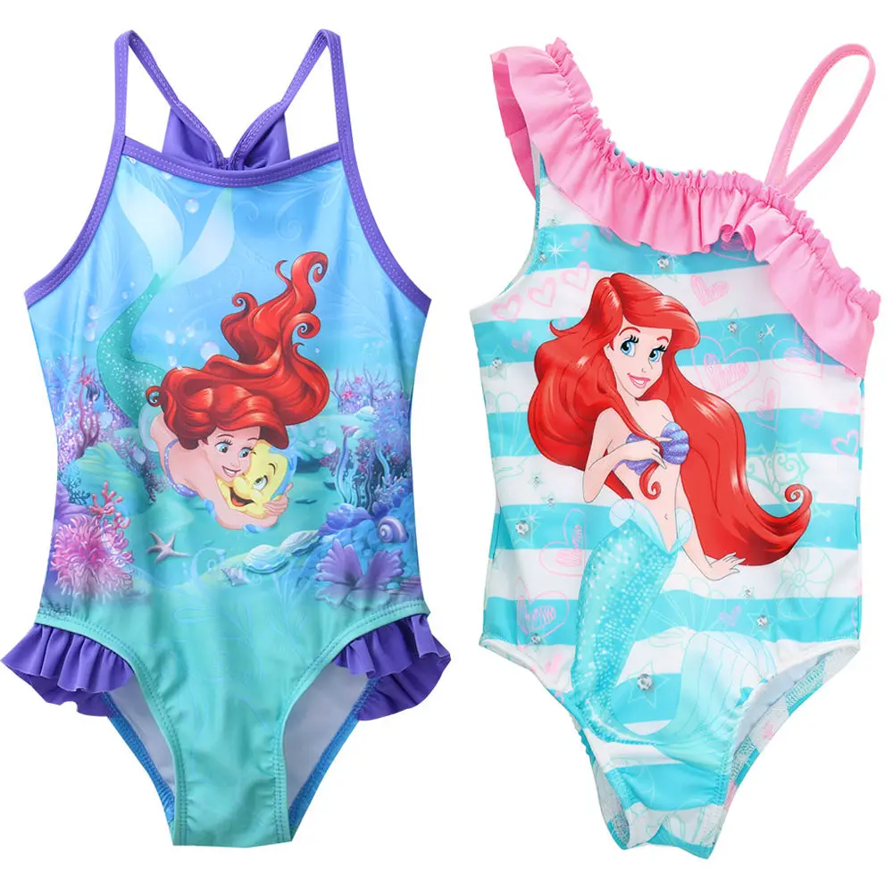 NEW Kids Baby Girls Mermaid Fancy Swimwear Swimsuit Bikini Set Age 2 8Y