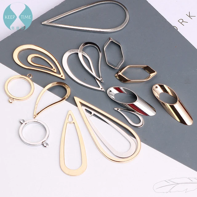 Diy Minimalist Geometric Copper Earring Stud Earrings Accessories Diy Minimalist Geometric Copper Earring Stud Earrings Accessories Double Hole Circle Link Drop Jewelry Materials
