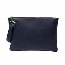 Femmes De Luxe D’embrayage Sac Solide En Cuir Zipper Design De Mode Sac de Soirée Simple Vintage Enveloppe Paquet Malas De Mulher #7011