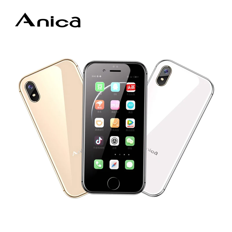 Anica i8 Мини смартфон, Newmodel 2,45 "WCDMA 3G cep Telefonu Movi, 8 ГБ gps Wi Fi коробка динамик Celulares мобильный телефон android 6,0