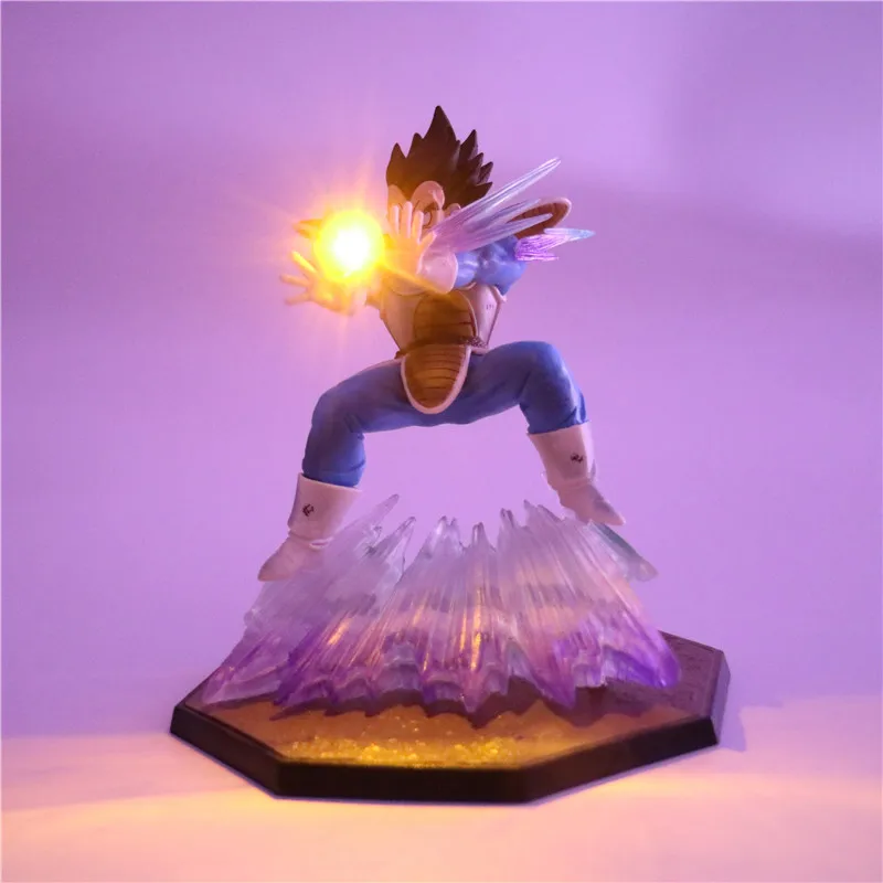 Dragon Ball Z Vegeta фигурки лампа DIY аниме модель ночник Детские куклы светодиодный настольный светильник детский подарок Дети 3d игрушечные лампы