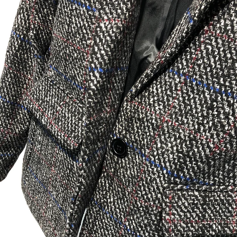 2018 Autumn Europe Style Female Plaid Blazer&Pant Suit 2 Pieces Set Women BF Slim Full Sleeve Coat Long Trouser Elegant OL Lady