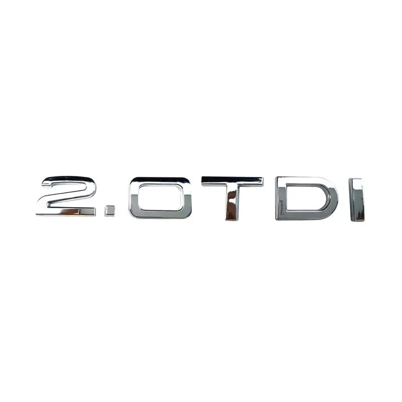 

50pcs/lot ABS 2.0TDI Chrome Badge Emblem