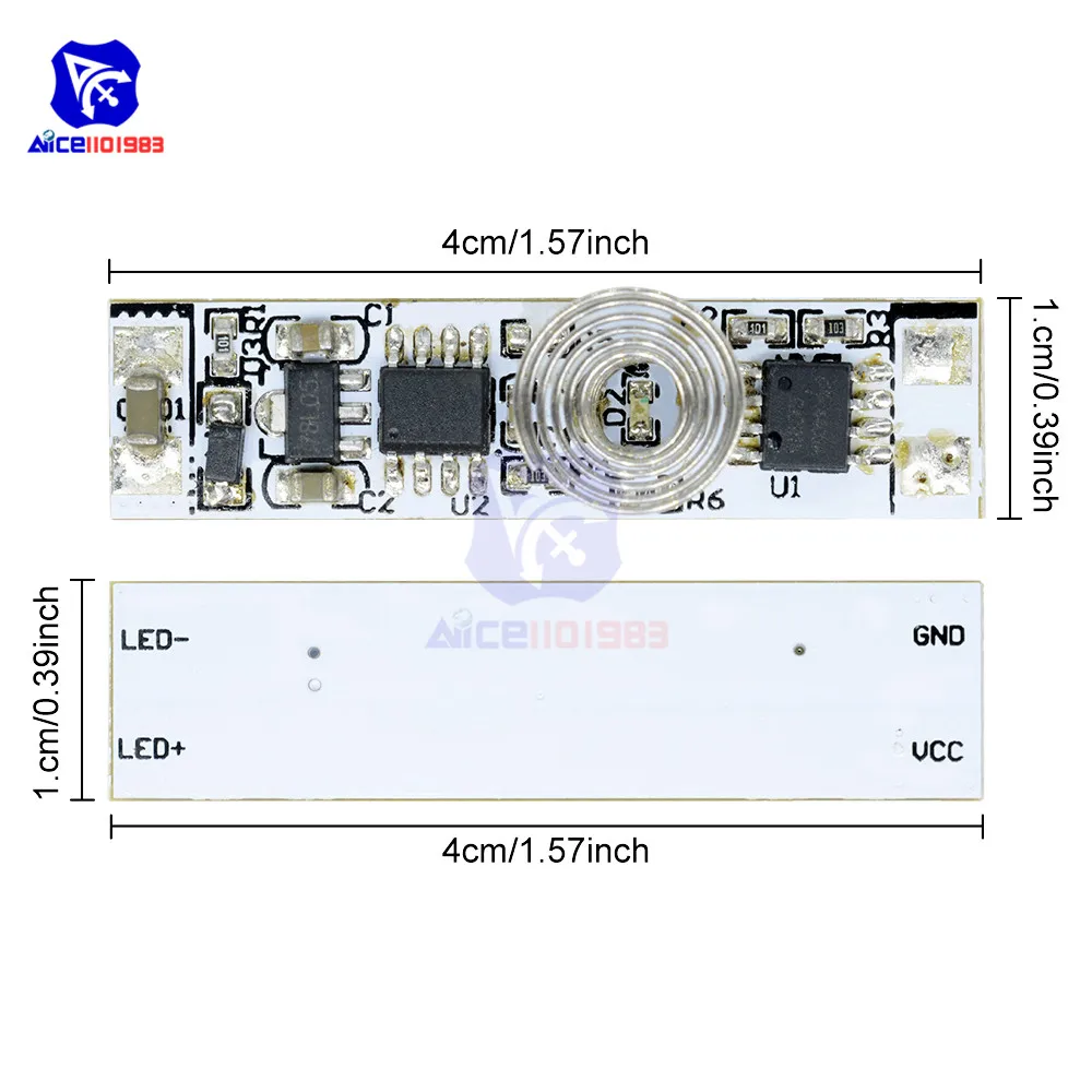 9V-24V 30W 3A Touch Switch Capacitive Sensor Module LED Dimming Control Lamps Active Components Hard Light Controller Three Mode