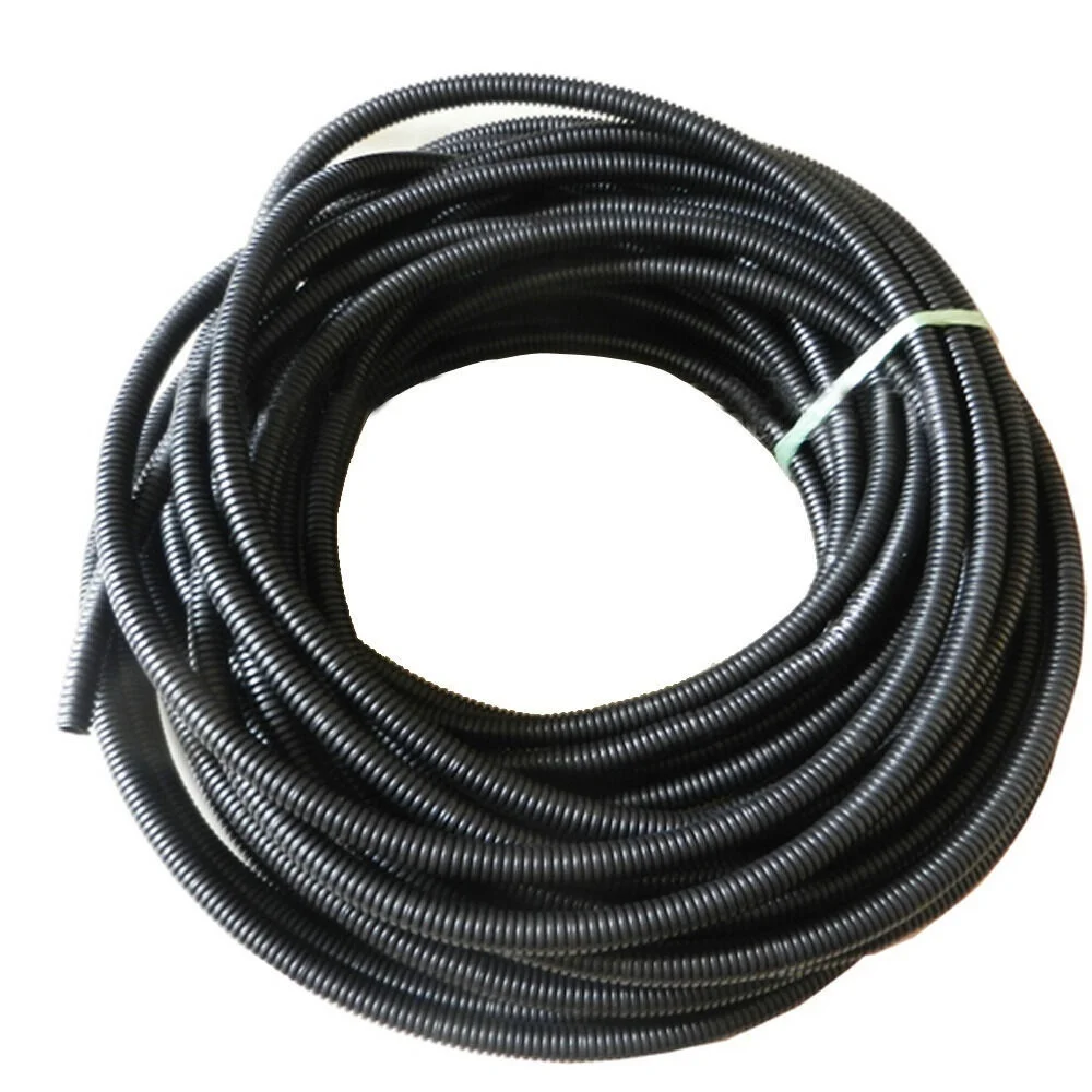 EE support 6M Length Multi-size Width Split Loom Wire Automobile Flexible Tubing Wire Conduit Hose Black Car accessories