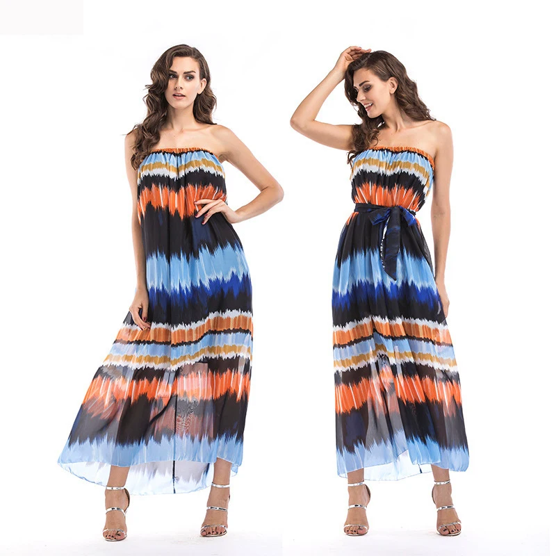 2018 New Maternity Clothes Spring Summer fashion Casual Shoulderless Chiffon Dress For Pregnant Women Plus Size Clothing | Мать и ребенок