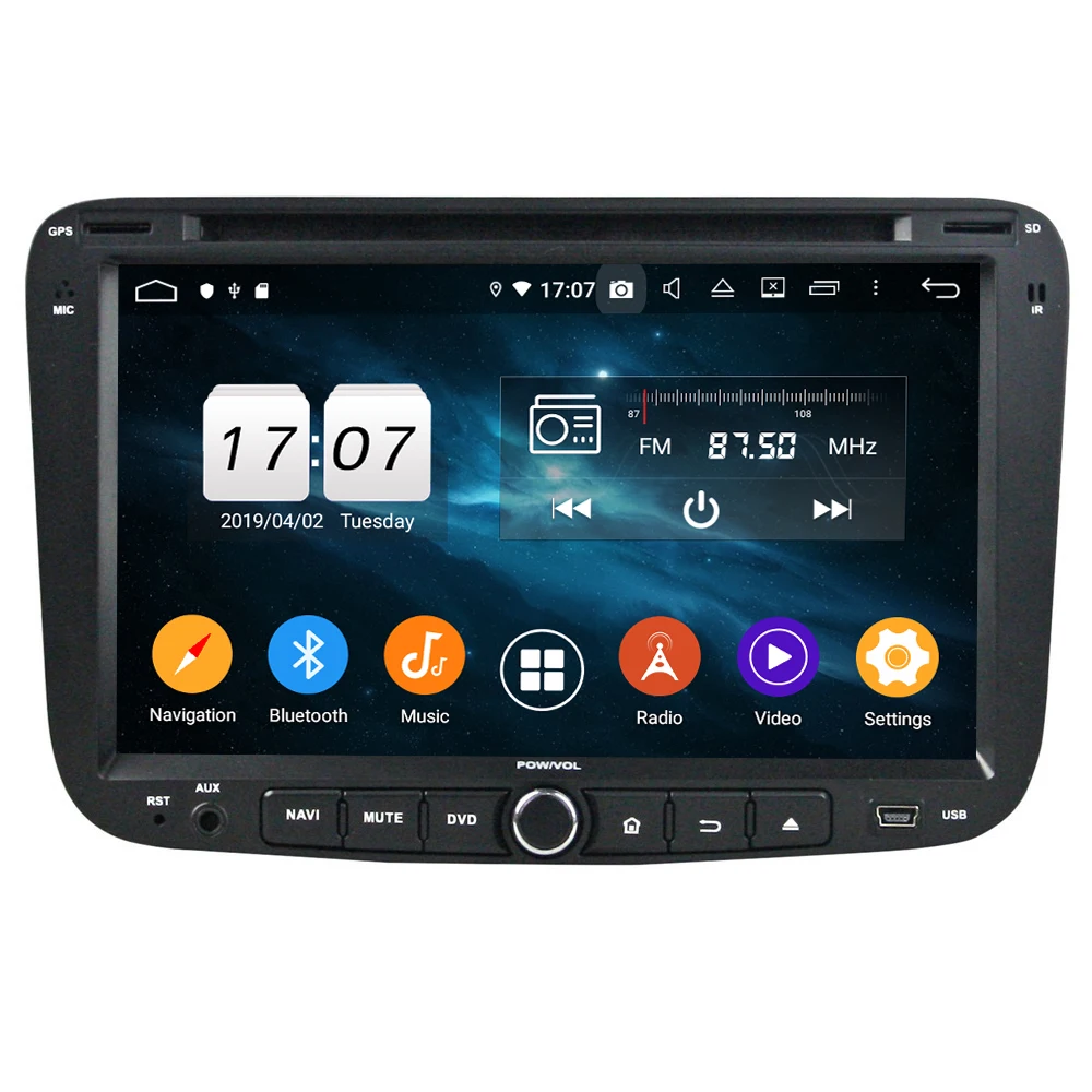Cheap 2 din 7" Android 9.0 Car DVD Player for Geely Emgrand EC7 2012 2013 2014 Car Radio GPS 4G WIFI Bluetooth TV USB DVR 3