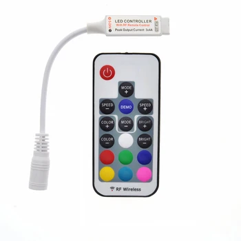 

LED RGB Controler DC5-24V 17key RF Wireless Remote Controller For RGB LED Strip