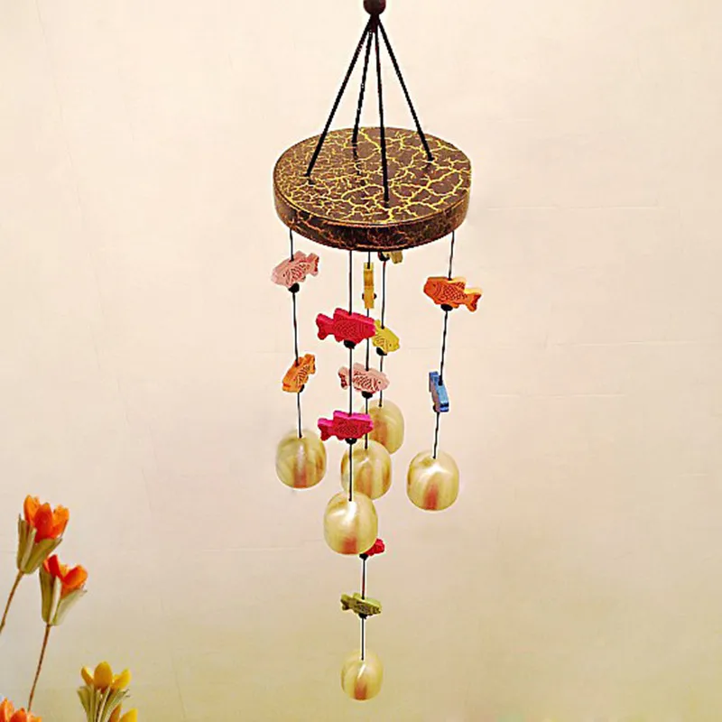 Magic Fish Wind Bell Chinese Chime Blessing Good Luck Hanging Door