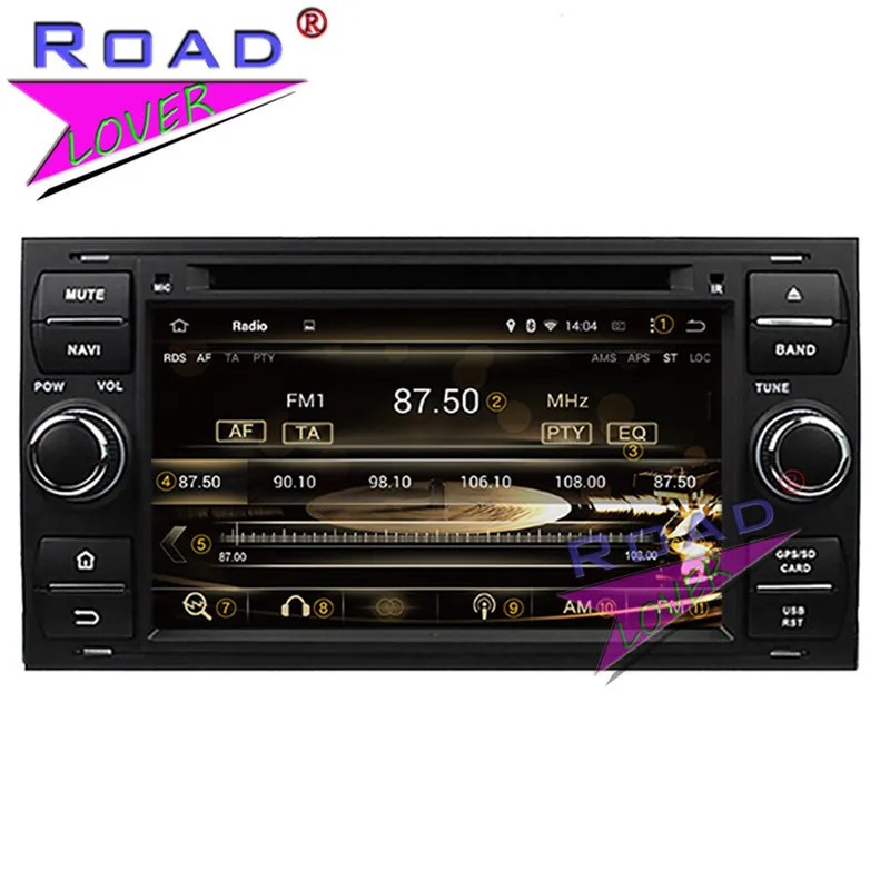 Clearance Roadlover Android 8.0 Car DVD Player Radio For 7" Ford Focus Mondeo S-MAX  Connect 2005 2006 2007 Stereo GPS Navigation Magnitol 5