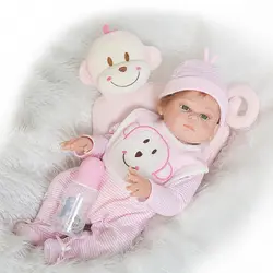 Npk новый бренд 20 "Full силиконовые виниловые Reborn Baby Doll игрушки, реалистичные Новорожденные девушка куклы для подарок для ребенка bonecas Reborn