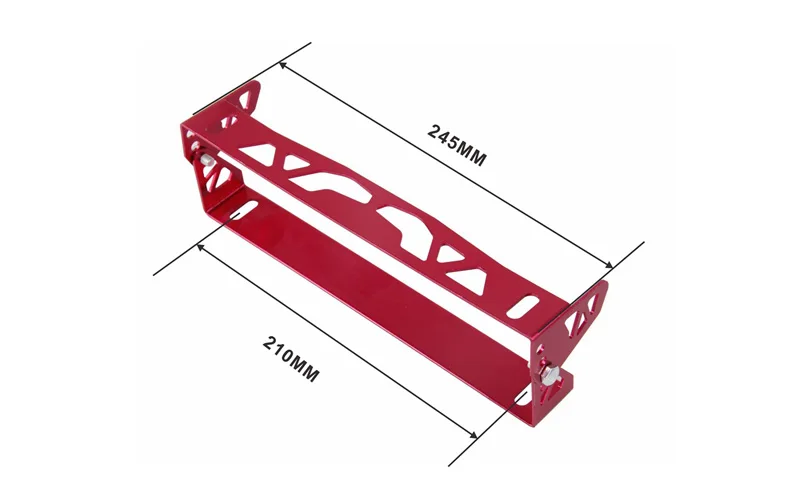 Автомобильная универсальная алюминиевая регулируемая вращающаяся пластина для номерного знака, рамка для номерного знака, одноцветная RS3-BTD012